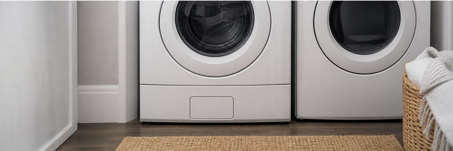 Reassembled laundry appliance after STN Property Services repair