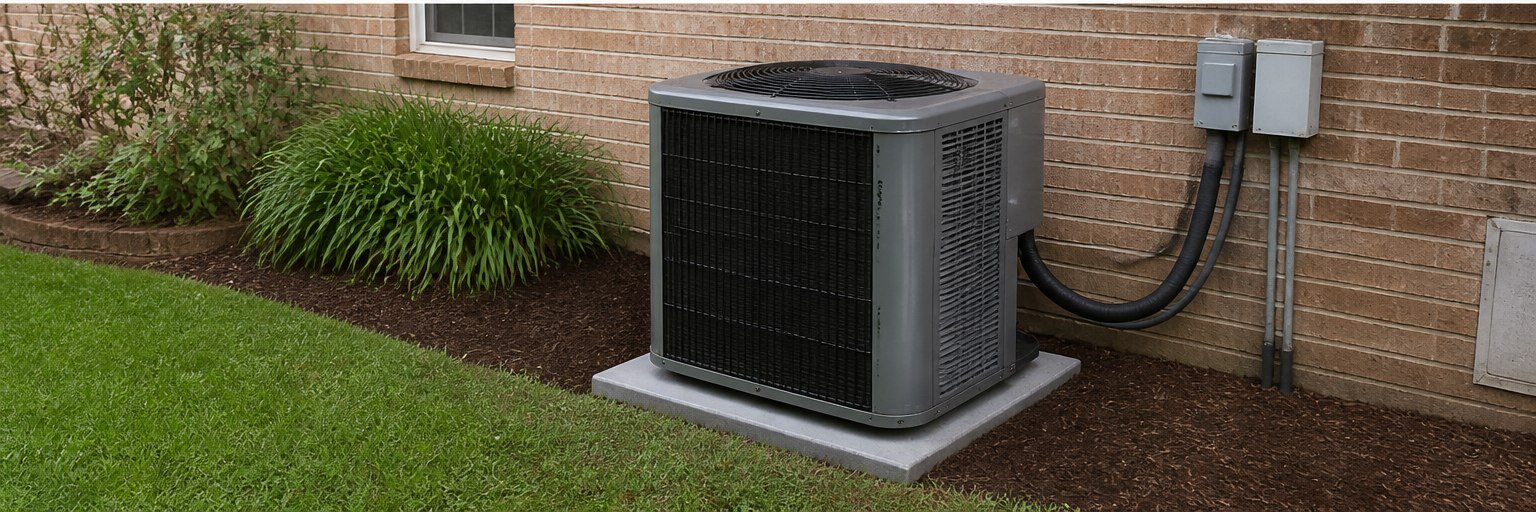 New efficient exterior HVAC unit after STN Property Services system upgrade