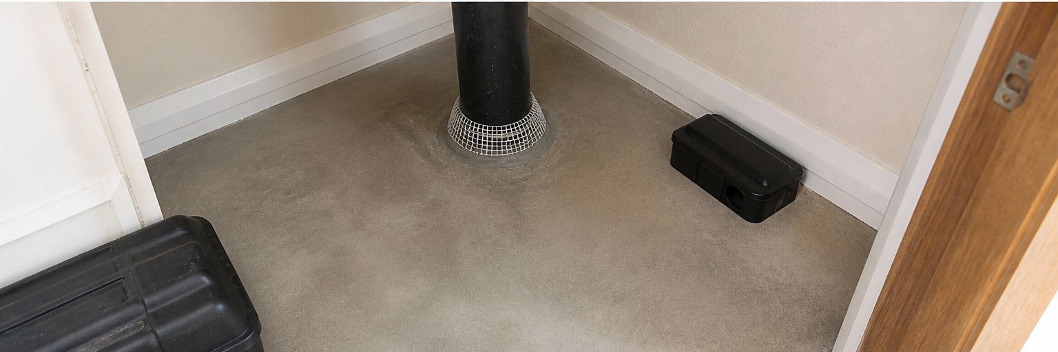 Treated area following STN Property Services pest control service